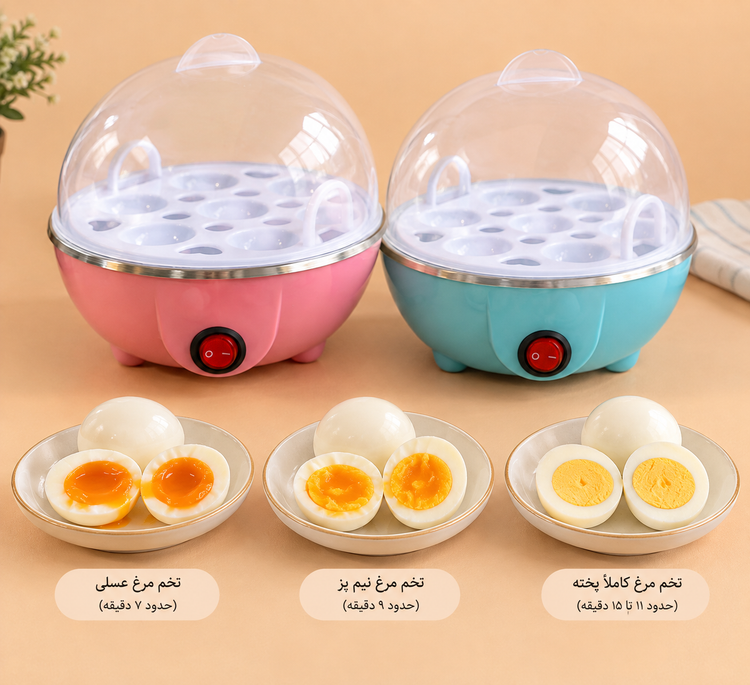 تخم مرغ پز برقی 7 عددی Big Boss Egg Genie | پخت با بخار و خاموشی خودکار