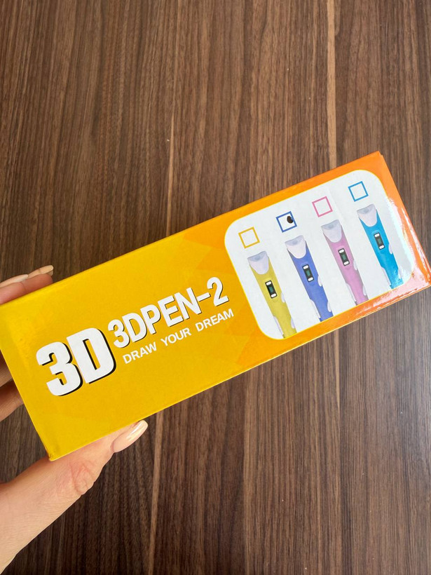 قلم طراحی سهبعدی 3D PEN-2 اورجینال | نمایشگر دار با تنظیم سرعت و فیلامنت PLA و ABS