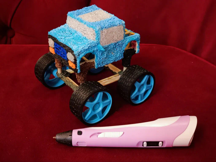 قلم طراحی سهبعدی 3D PEN-2 اورجینال | نمایشگر دار با تنظیم سرعت و فیلامنت PLA و ABS