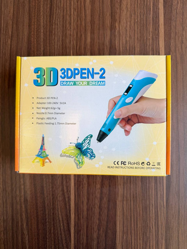 قلم طراحی سهبعدی 3D PEN-2 اورجینال | نمایشگر دار با تنظیم سرعت و فیلامنت PLA و ABS