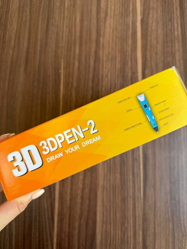 قلم طراحی سهبعدی 3D PEN-2 اورجینال | نمایشگر دار با تنظیم سرعت و فیلامنت PLA و ABS